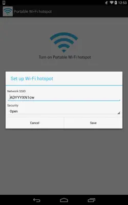 Portable Wi-Fi hotspot android App screenshot 1